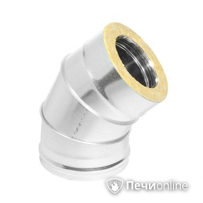 Колено 135° (45°) Теплов и Сухов Отвод Термо 45* ОТ-Р 430-0.5/оцинковка D200/260 в Сочи