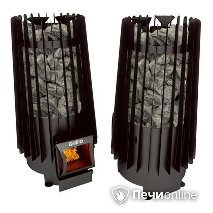 Дровяная печь-каменка GrillD Cometa Vega 180 short black в Сочи
