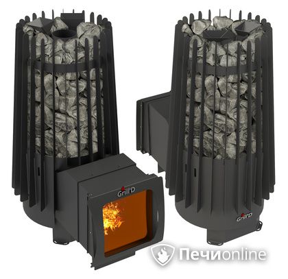 Дровяная печь-каменка GrillD Cometa Vega 180 window long Max в Сочи