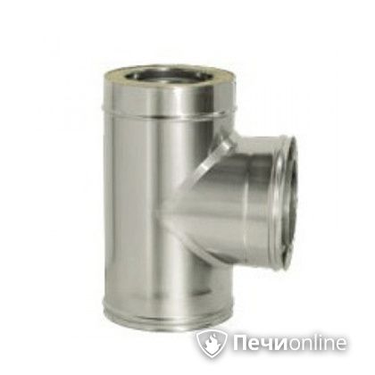 Дымоход Дымок Тройник 90° с изоляцией 0,8 мм. ТRFR90 150/230 в Сочи