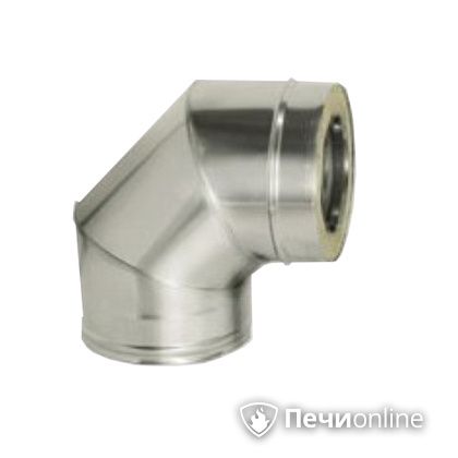 Дымоход Дымок Колено 90° с изоляцией 0,8 мм. OТFR90 150/230 в Сочи