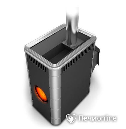 Дровяная банная печь TMF Аврора Inox ДА Иллюминатор антрацит НВ  в Сочи