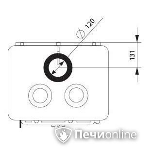 Отопительно-варочная печь Ferguss Magma cook side door в Сочи