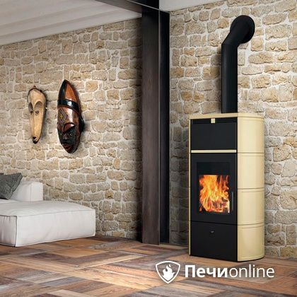 Печь-камин Edilkamin Flamma 24 kw V.C. Pergamena с Т/О в Сочи