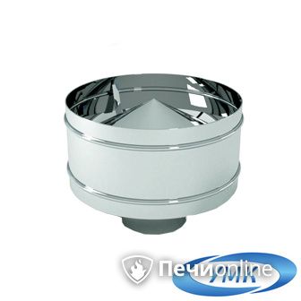 Дымоход УМК Оголовок с дефлектором D115х200 Н+Оц 0.5мм 0.5мм по воде в Сочи