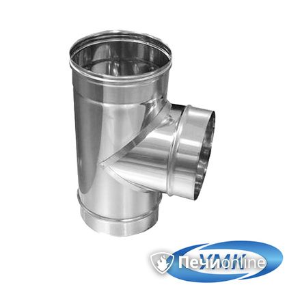Дымоход УМК Тройник 90° D120 0.5мм нержавейка в Сочи