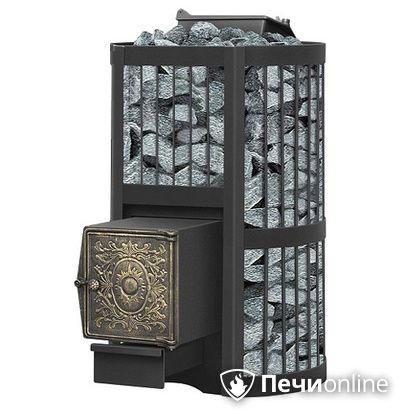 Дровяная банная печь Везувий Ураган Стандарт 22 (ДТ-4) с закрытой каменкой чугун в Сочи