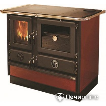 Отопительно-варочная печь MBS Thermo Magnum Red R с теплообменником и духовым шкафом в Сочи