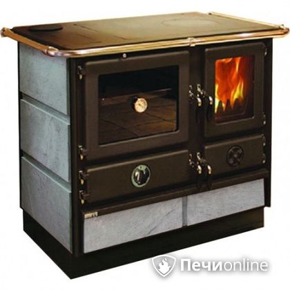 Отопительно-варочная печь MBS Thermo Magnum Stone L с теплообменником и духовым шкафом в Сочи